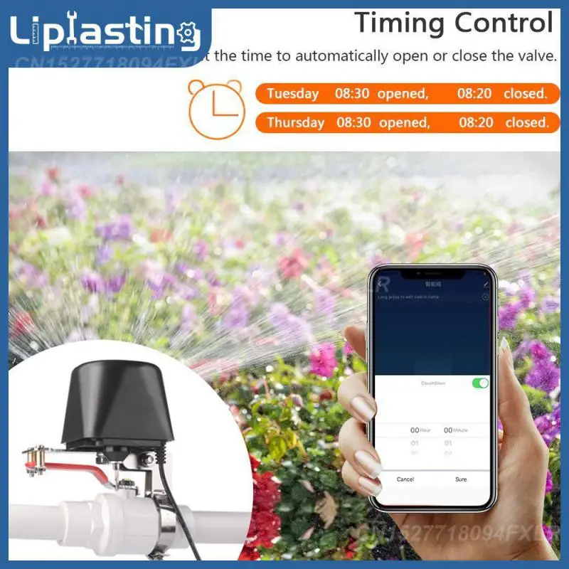 

Automation Control Valve Set The Time To Automatically Open Or Close The Valve Valve Power By Smart Water/gas Valve