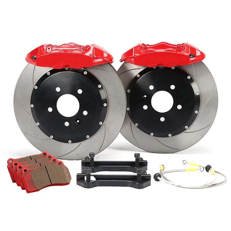 Car Accessories Brake System GT4 Brake Kit With Caliper Cover Disc Brake Pads For Audi A4 B8