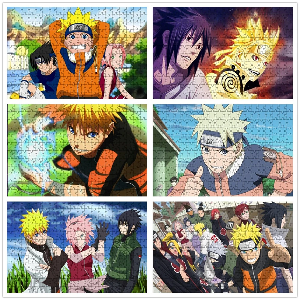 

Puzzle Jigsaw 1000 Pieces Naruto Puzzles Uzumaki Sasuke Anime Puzzles for Adults Puzzle Anime Pattern Kids Education Toy