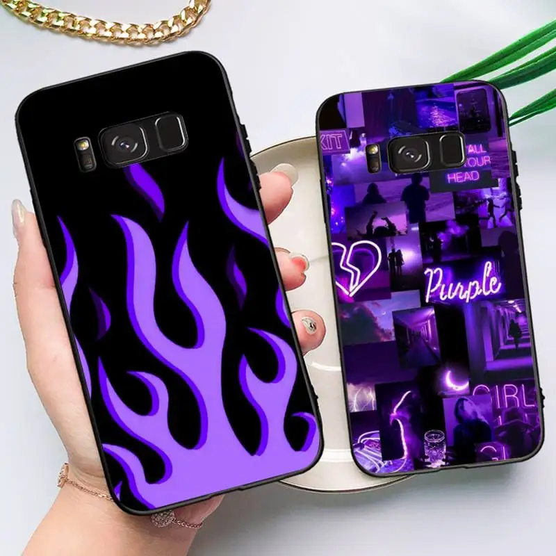 

infinity on Purple Phone Case for Samsung Note 5 7 8 9 10 20 pro plus lite ultra A21 12 72