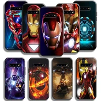 marvel avengers iron man for samsung galaxy s10 5g s10 plus lite s10e s10 phone case carcasa back coque liquid silicon