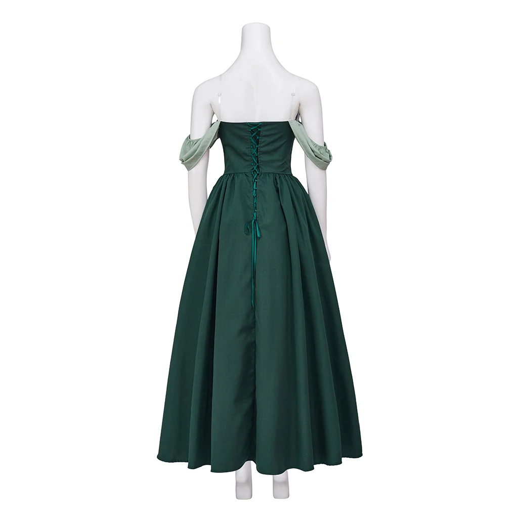 Зеленое платье принцессы Paulette для косплея костюм аниме Бимперты сексуальное