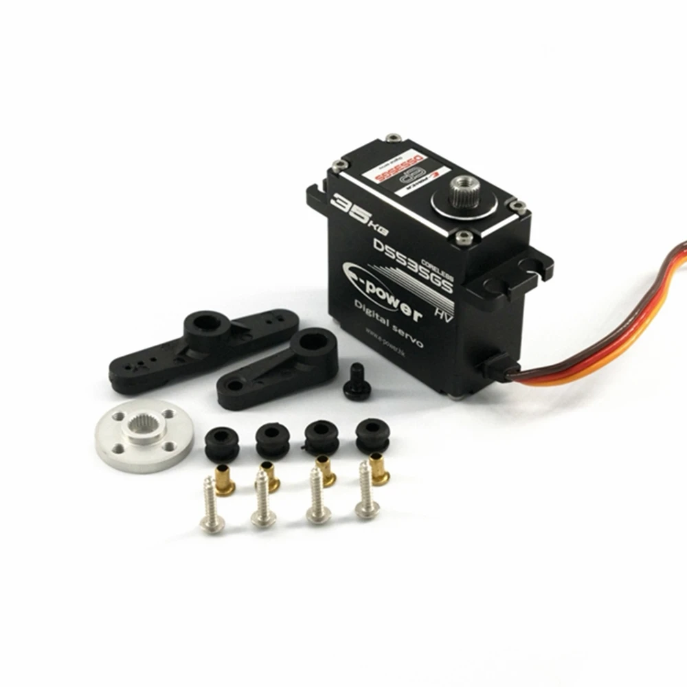 DYS E-Power D5535GS HV 8,4 в, 60 г, 35 кг, 180-360 градусов, водонепроницаемый, без сердечника, металлическая шестерня, цифровой Стандартный сервопривод, Радиоуправляемый вертолет-робот