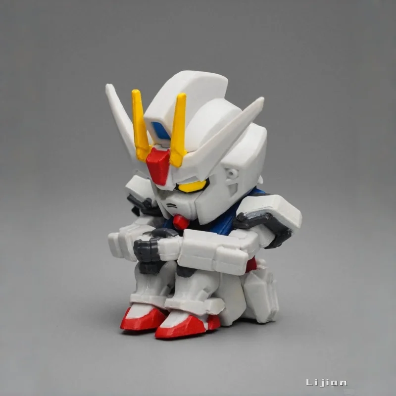 Фото Коллекционная миниатюрная фигурка Bandai Sitting Pose 02 Strike Dom Red Z'Gok Bucue для настольного декора, подарок для фанатов №3