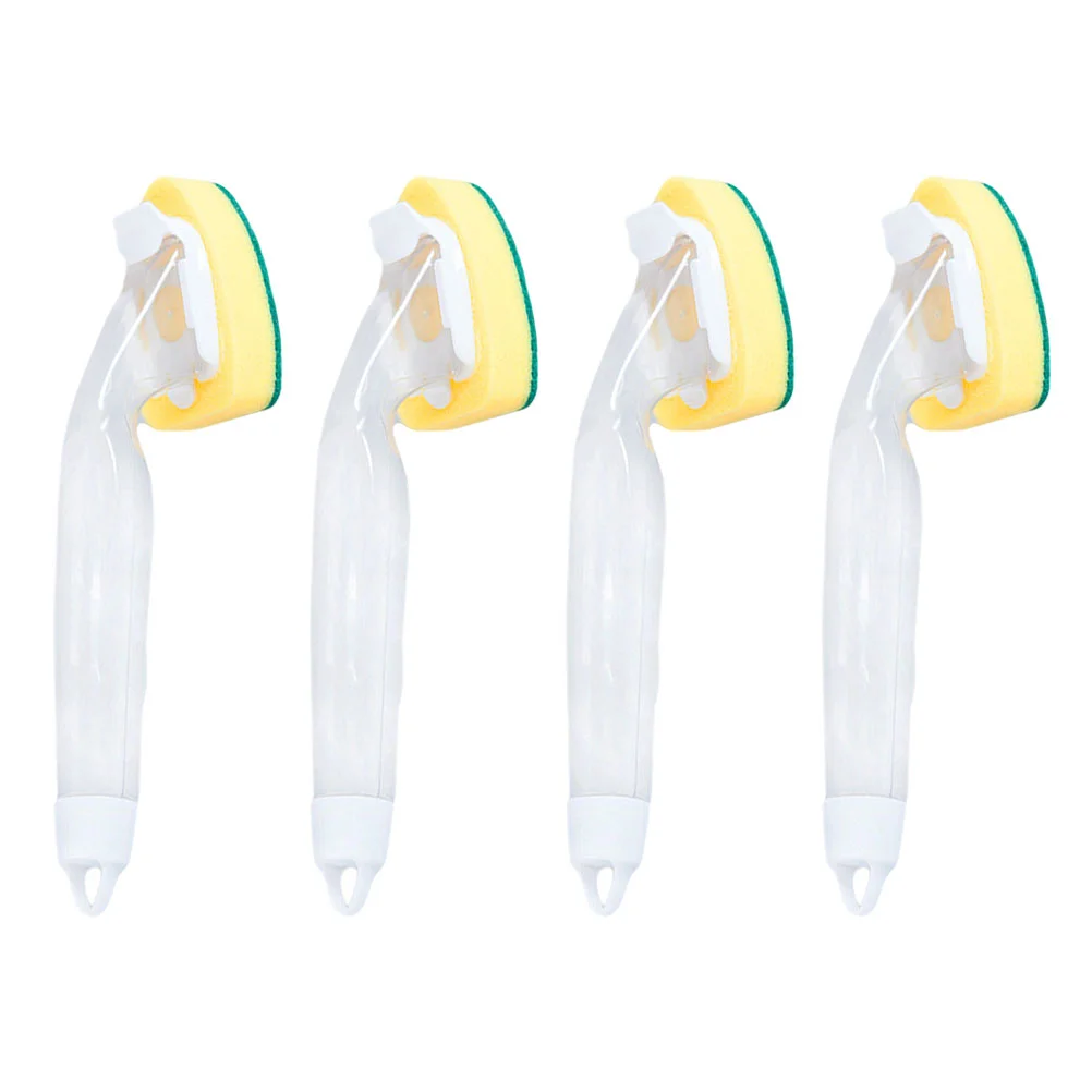 

4pcs Kitchen Sponge Cleaning Brushes Pot Cleaning Brushes Pan Washing Brushes