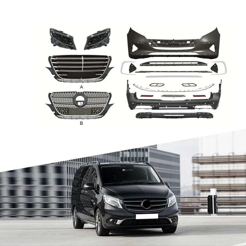 Обновленный комплект кузова включает в сборе переднего и заднего бампера с