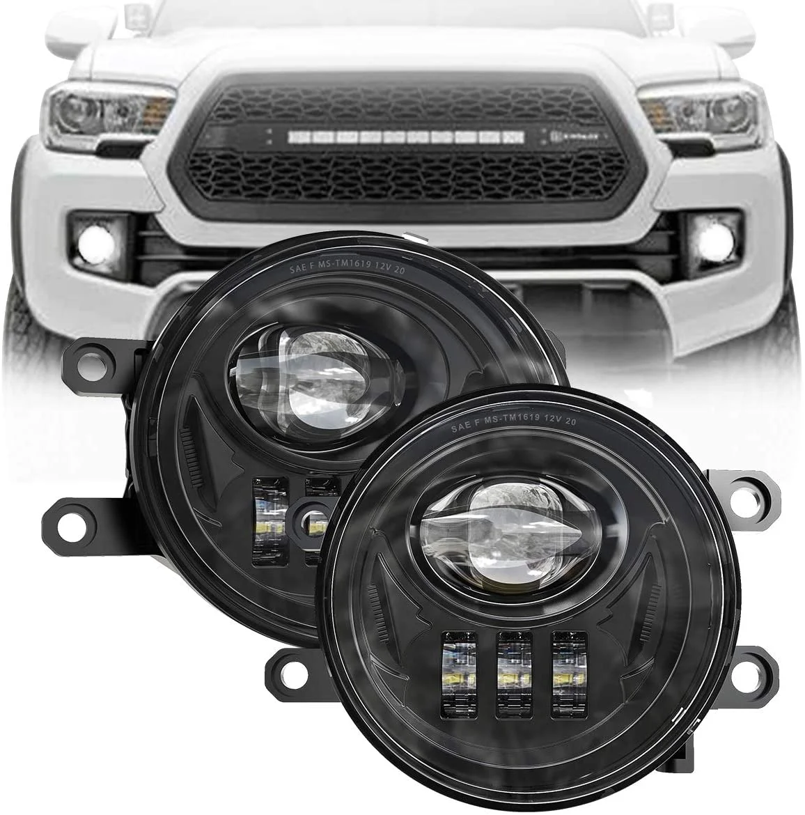 

2 шт./комплект, передний бампер для Toyota Tacoma 2005-2011/2016-2022
