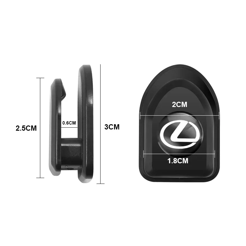 Фото Для Lexus ES RX NX LS RC IS250 IS300 RX350 LS500 CT200 NX350 LX600 NX260 GX550 2 шт. Автомобильные внутренние крючки, держатель для хранения, органайзер №3