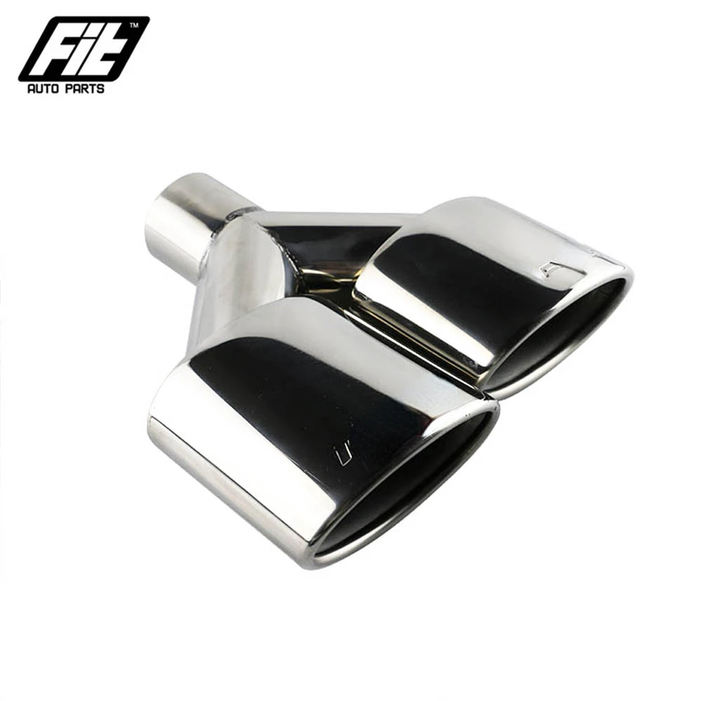 

1 комплект AMG автомобильный глушитель выхлопной трубы Y-образный овальный двойной наконечник выхлопной трубы для benz W204C-class Y C63