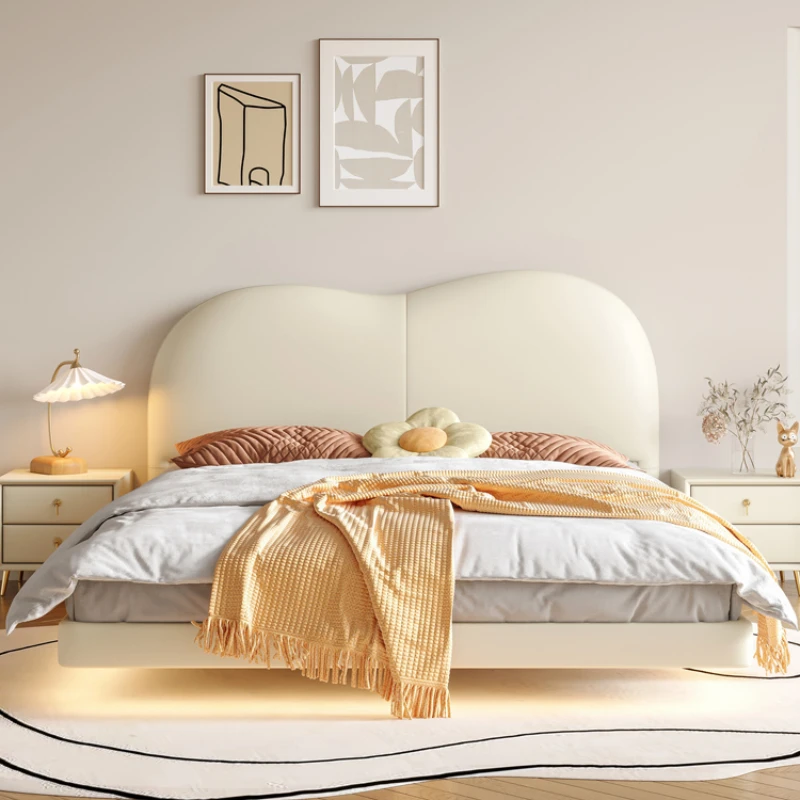 Современная индивидуальная кровать пушистая простая удобная двуспальная