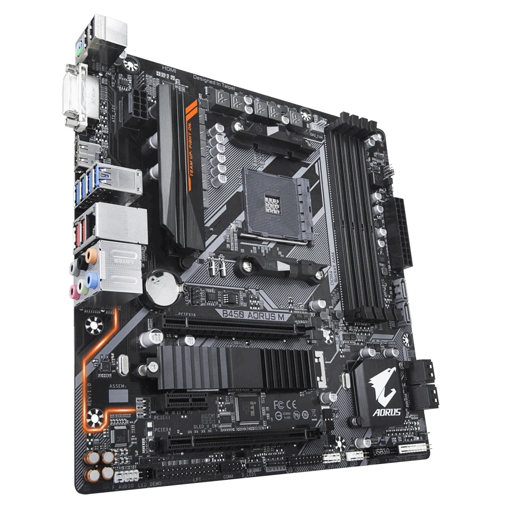 Материнская плата Gigabyte B450 AORUS M | Компьютеры и офис