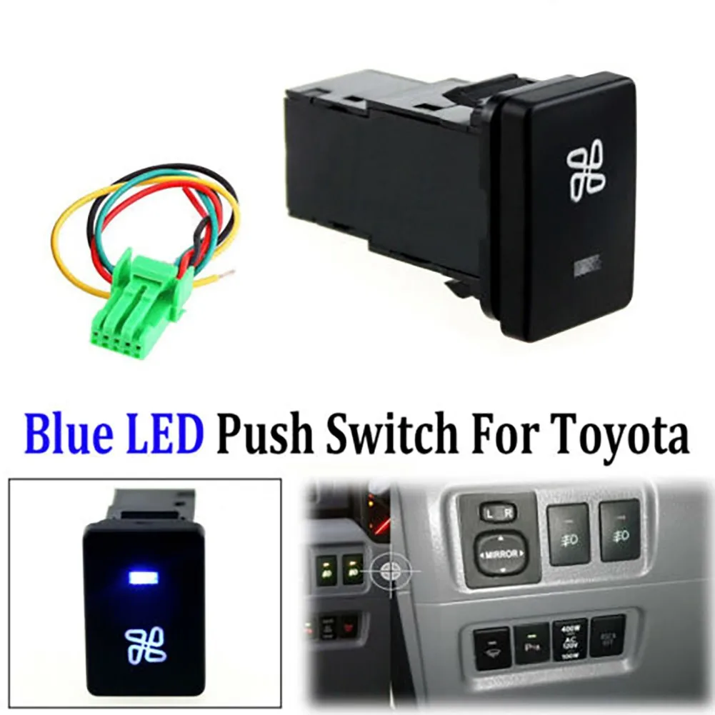 LED Light Bar Switch Push Button For Toyota Tacoma 4Runner Camry Corolla Tundra  ON - OFF PUSH Switch