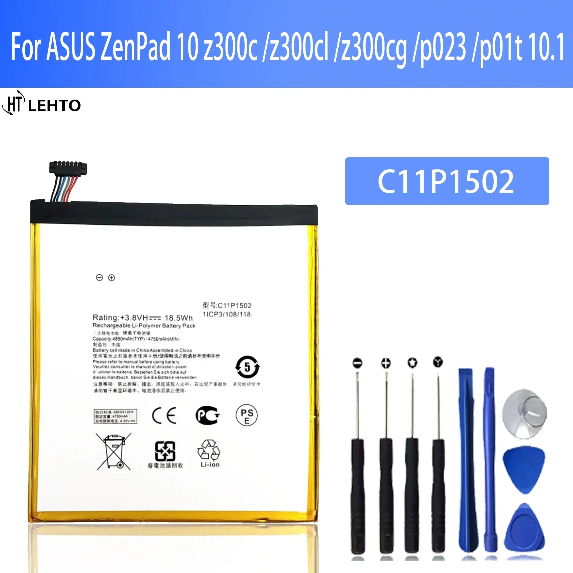 100% New high capacity C11P1502 Battery For ASUS ZenPad 10 Z300C Z300M Z300CG Z300CL P023 P021(Z300CG) P01T 10.1 Batteries