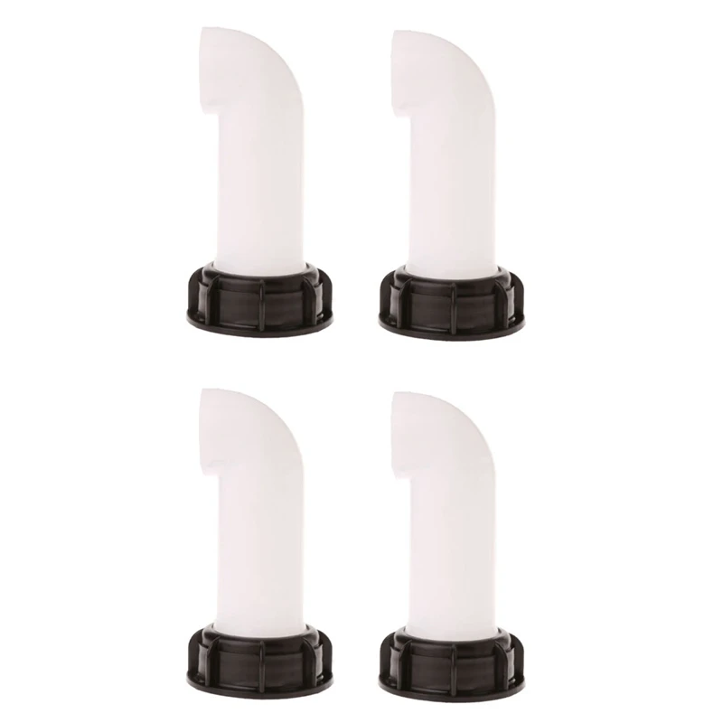

4Pcs IBC Tote Tank Drain Cover Extension Spout Hose Nozzle Tap Cap Valve Female Thread