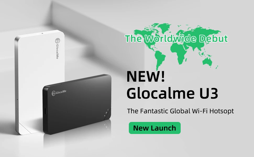 Glocalme U3 4G Wireless Wifi Router High Speed Portable wi-fi Router 4g LTE Unlocked Mobile WiFi Hotspot With Sim no roaming
