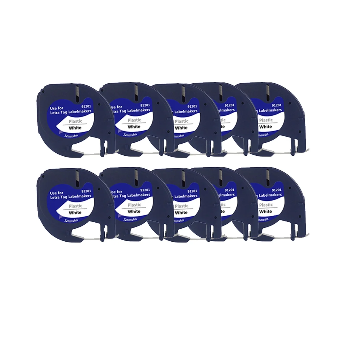 10 шт. 91201 лент для этикеток LetraTag -100T -100H серии 12 мм x 4 м термопечатная бумага