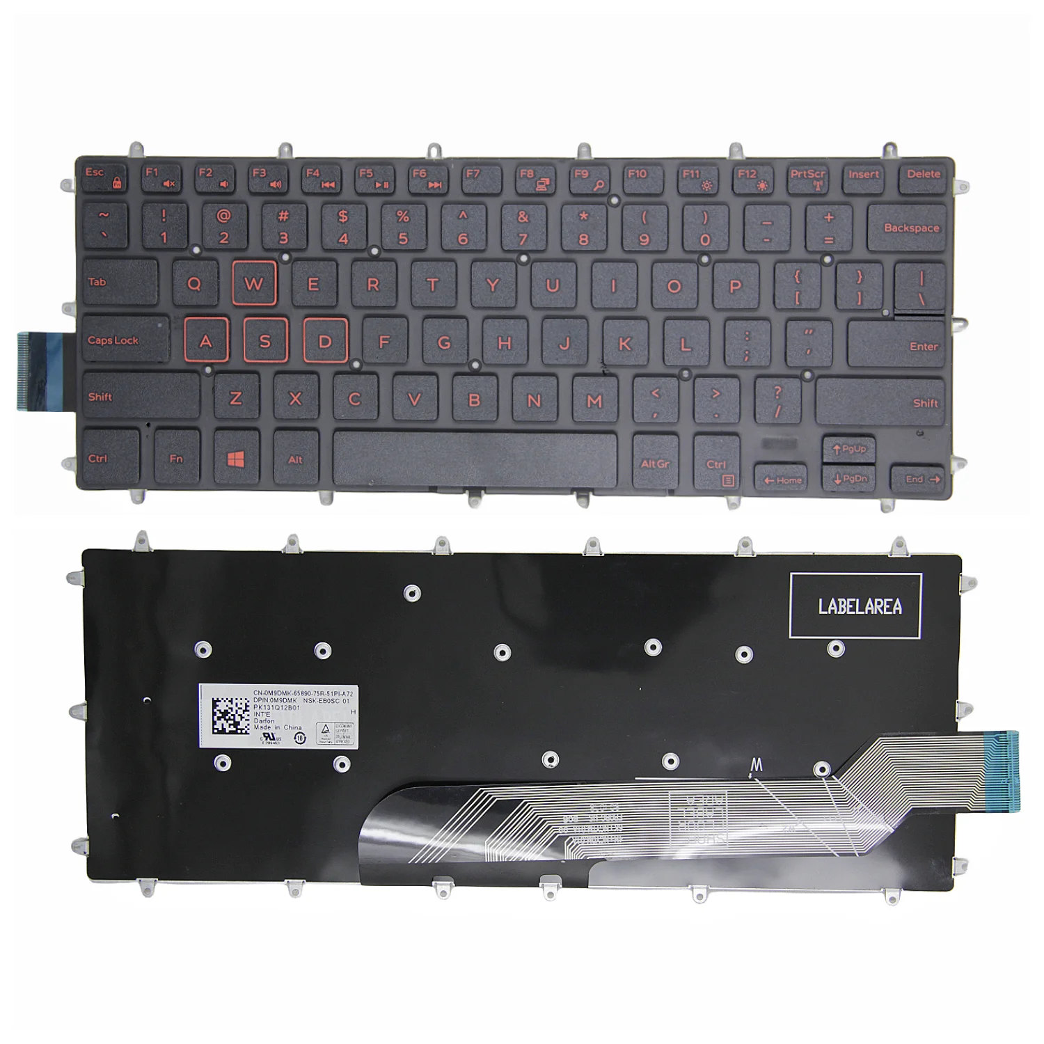 100% новая оригинальная клавиатура США для Dell Inspiron 14- 7460 7466 7467 7472 7560 7570 7580 7572 7573 7569 7579