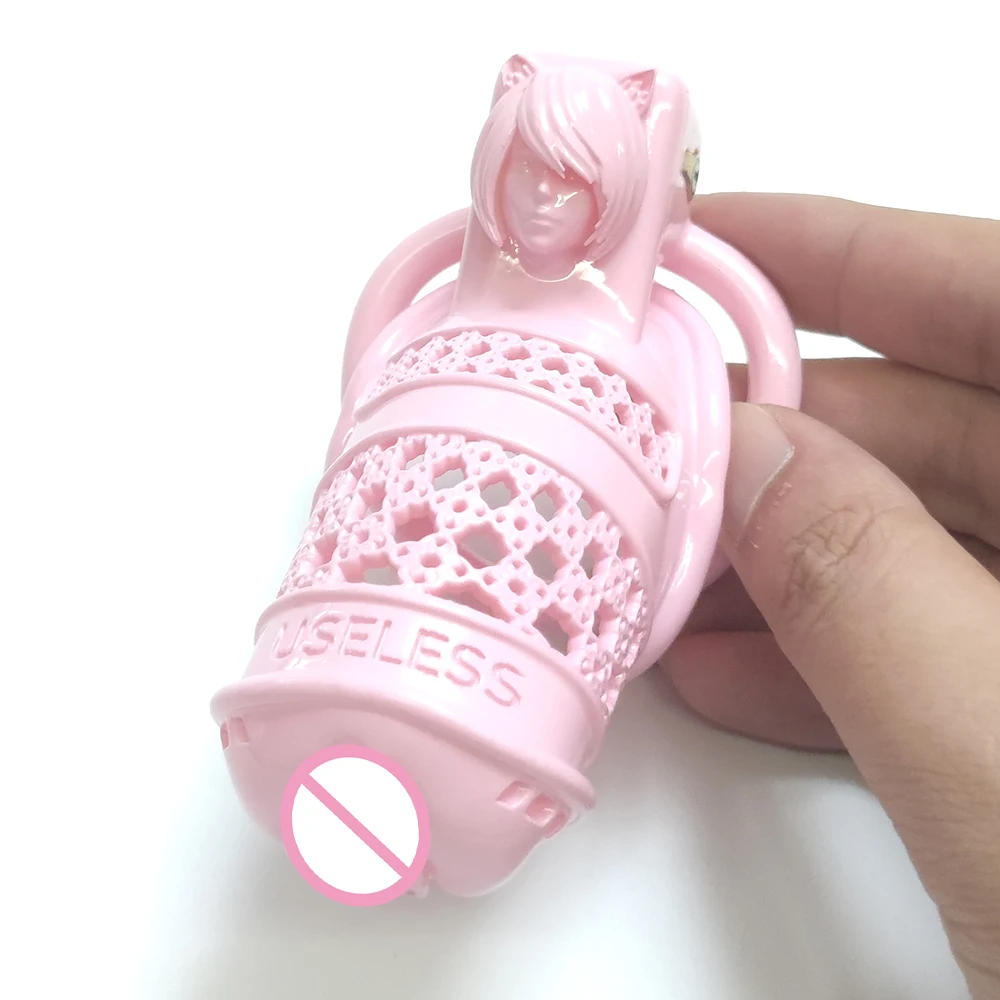 Бондаж с замком и кольцом для пениса