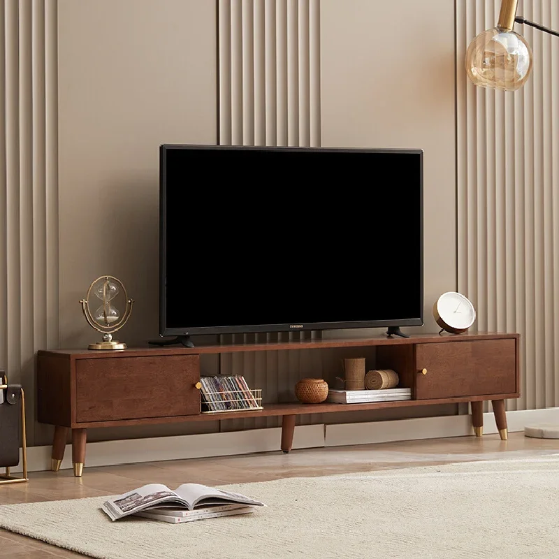 Деревянная мобильная подставка для телевизора современная роскошная консоль