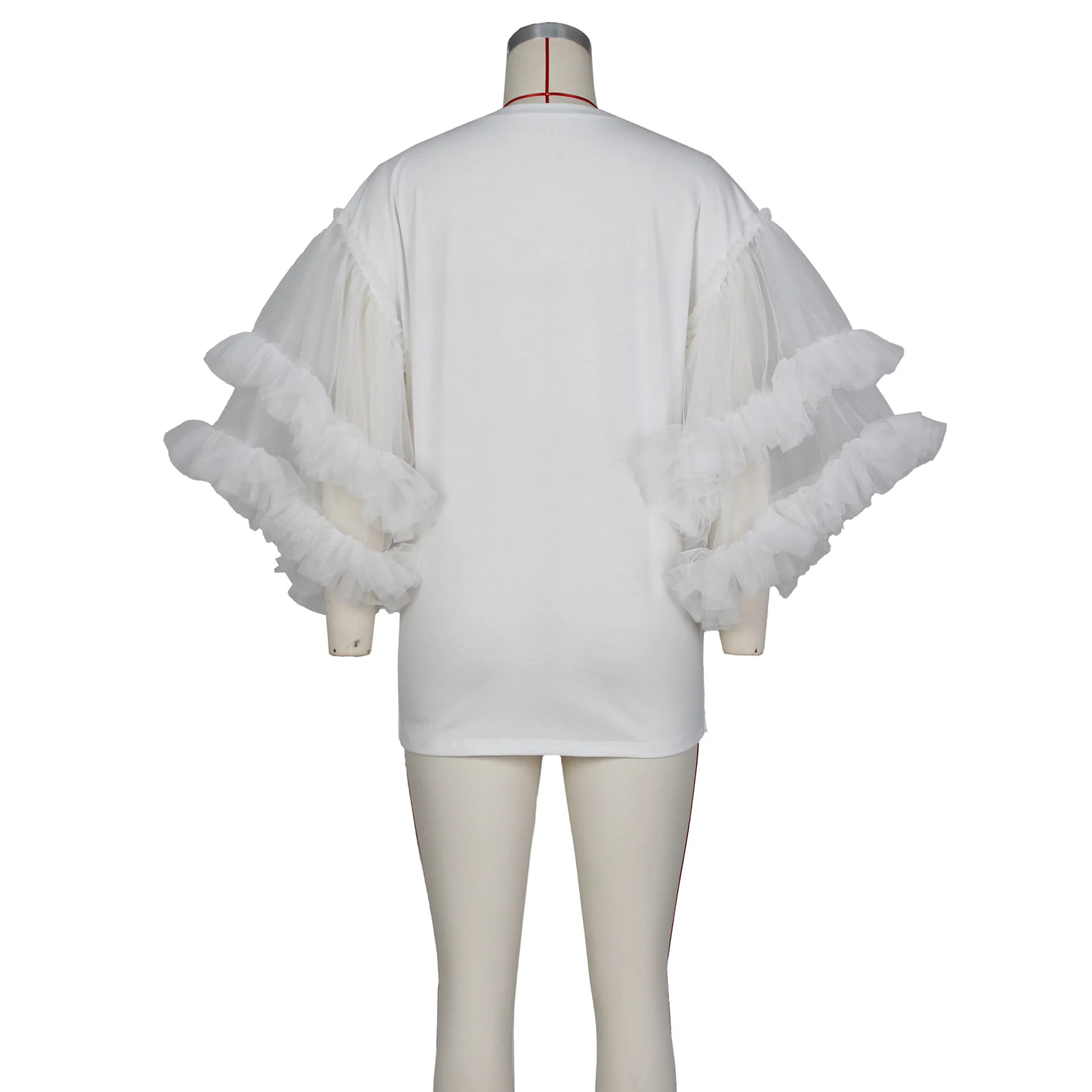 Perl Women Mesh Ruffles Flare Long Sleeve Patchwork O-neck T-shirt Style Dress 2023 Street Fashion Vestidos Evening Dresses 6 Perl Women Mesh Ruffles Flare Long Sleeve Patchwork O-neck T-shirt Style Dress 2023 Street Fashion Vestidos Evening Dresses 6