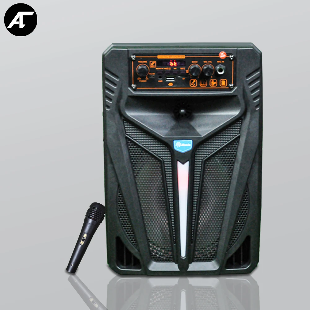 

Powerful 8" Caixa De Som Bluetooth Wireless Speakers Audio Center Portable Big Size Subwoofer Colorful Sound System FM Radio USB