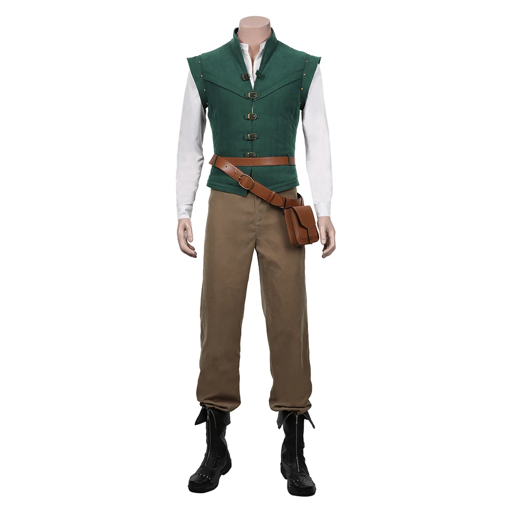 

Flynn Rider Cosplay Costume Vest Shirt Outfits Halloween Carnival Suit