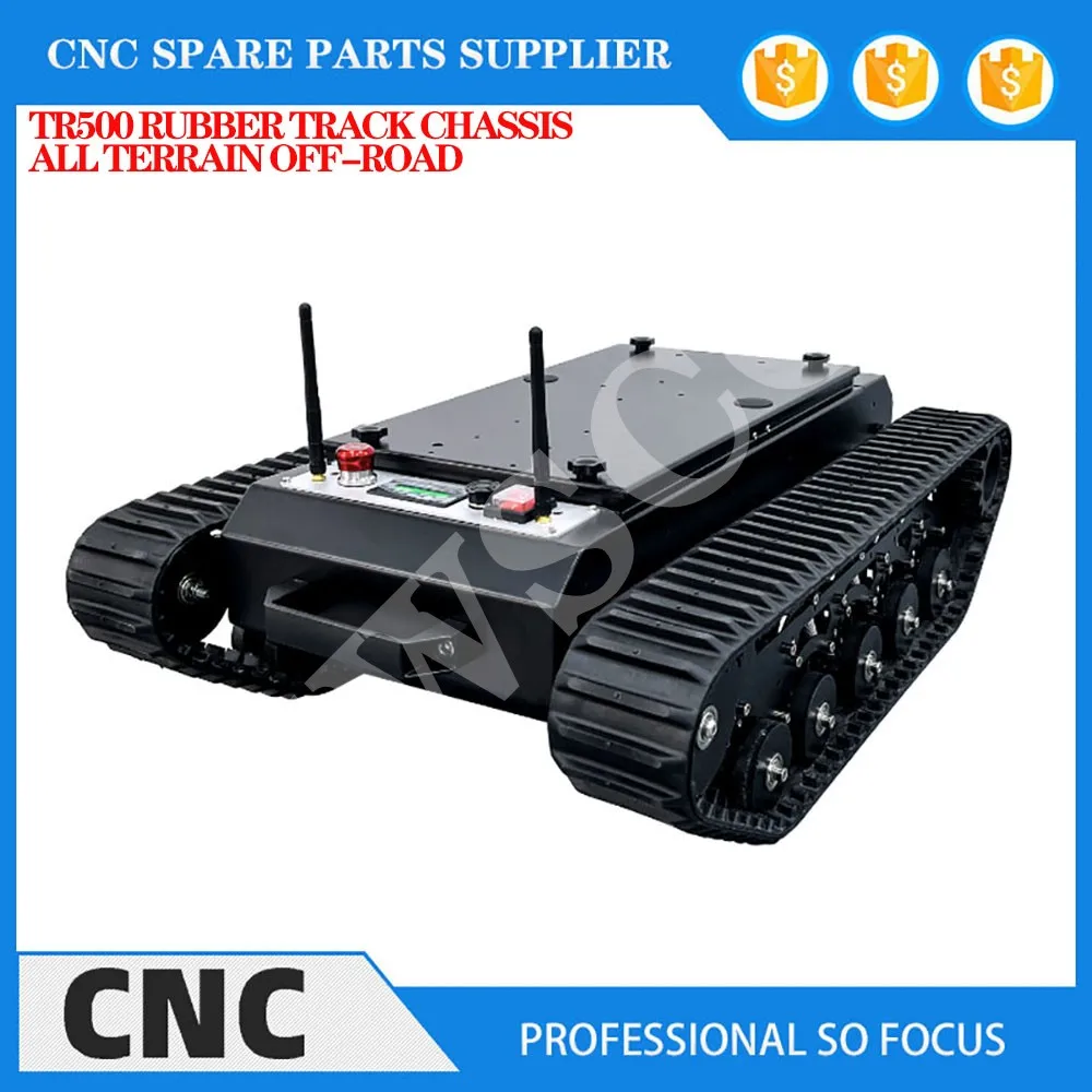 Резиновый Трековый шасси TR500, вездеходный внедорожник, робот патрулирования стрельбы на открытом воздухе, нагрузка 50 кг +, поддержка вторичного развития