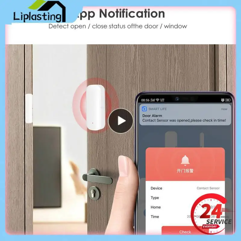 

Open/closed Detectors Smart Life Work With Google Home Alexa Window Sensor Wifi Independent Magnetic Smart Door Sensor Tuya Wifi