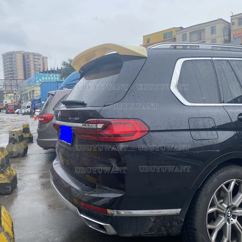 

Ярко-черный чехол из АБС-пластика для BMW X7 G07 2019 -2023, спойлер для крыши багажника автомобиля, окна, крыши, крыши