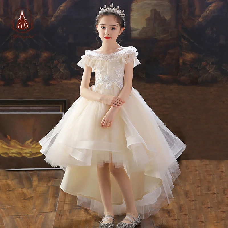 

Yoliyolei Elegant 5 to 10 Years Vestidos De Fiesta Para Bodas Ceremony Long Prom Evening Dresses Flower Girl Child Girl Dress