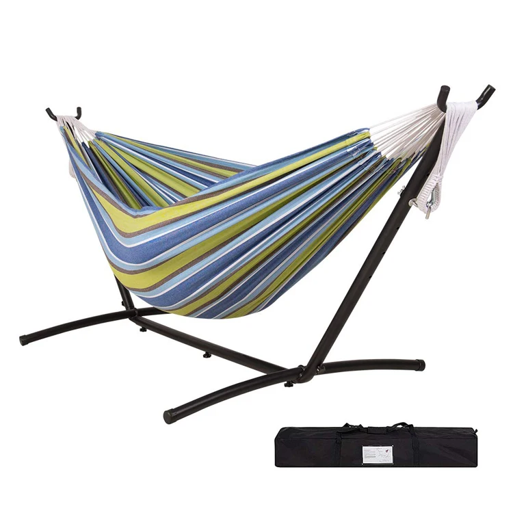 

JH-Mech All steel frame hammock stand with double hammock include carrying case hammock with stand