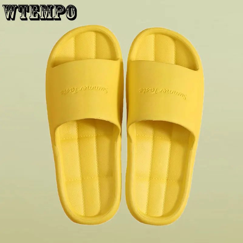 WTEMPO Women Comfortable Bathroom Slipper EVA Shower Slides Sandals Pool Flip Flop Summer Anti-slip Shoes Wholesale Dropshipping