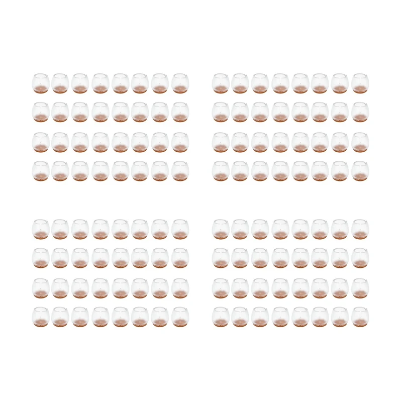 

Promotion! 128 Pack Chair Leg Floor Protectors For 25Mm-29Mm Chair Legs,Round Silicone Chair Leg Caps Chair Leg Tip,Transparent