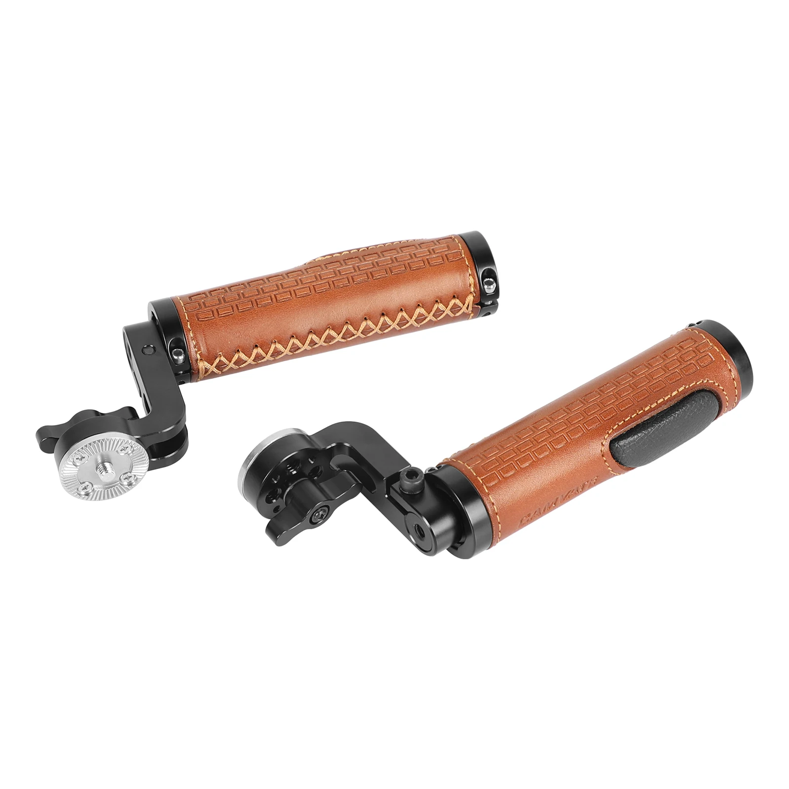 CAMVATE Leather ARRI Rosette Handgrip WIth Adjustable Knob M6 Male Threads Mount For DSLR Shoulder Rig Photography Accessories enlarge