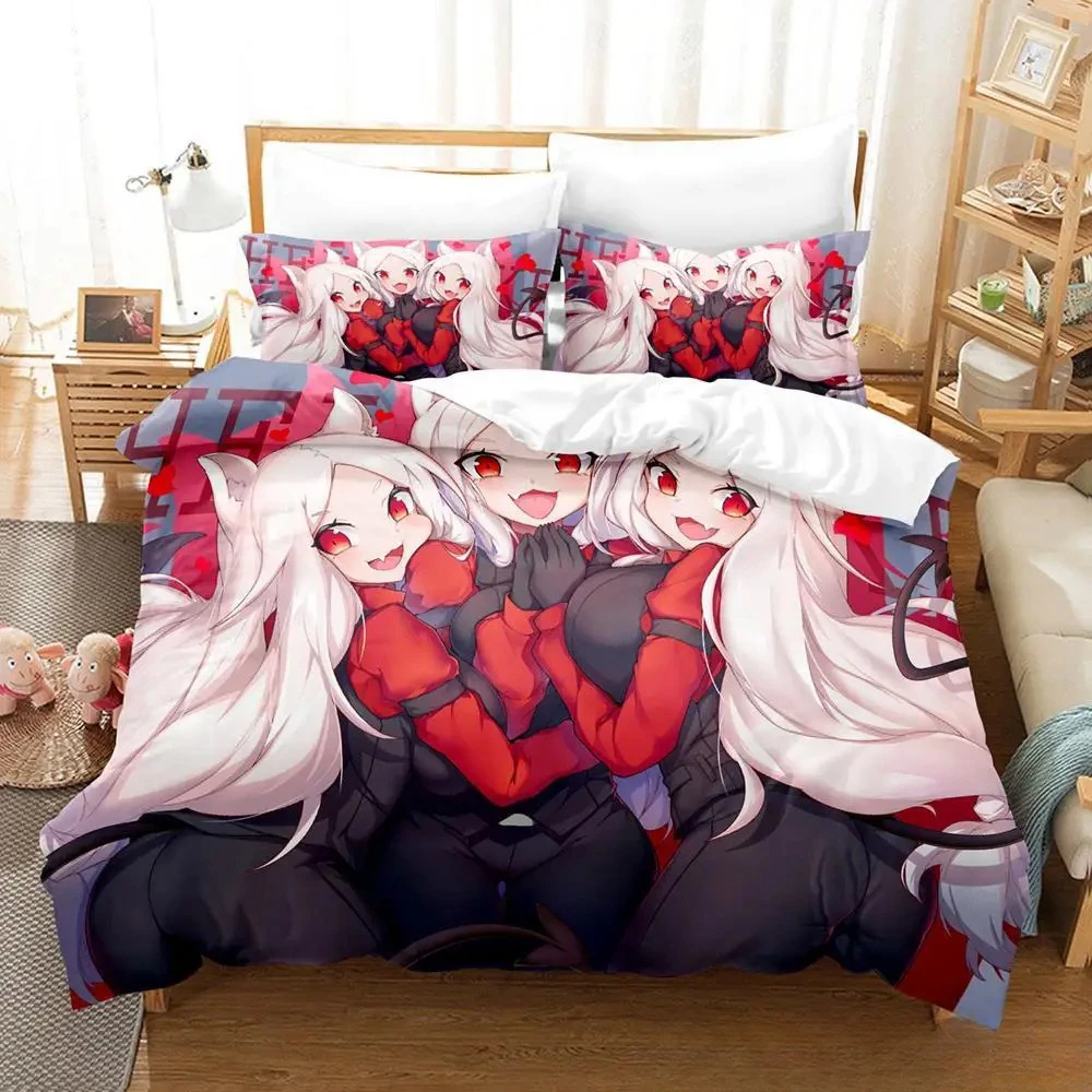 Anime Game Helltaker Bedding Set Duvet Cover Bed Quilt Pillowcase Comforter king Queen Size Boys Adult Home Textiles