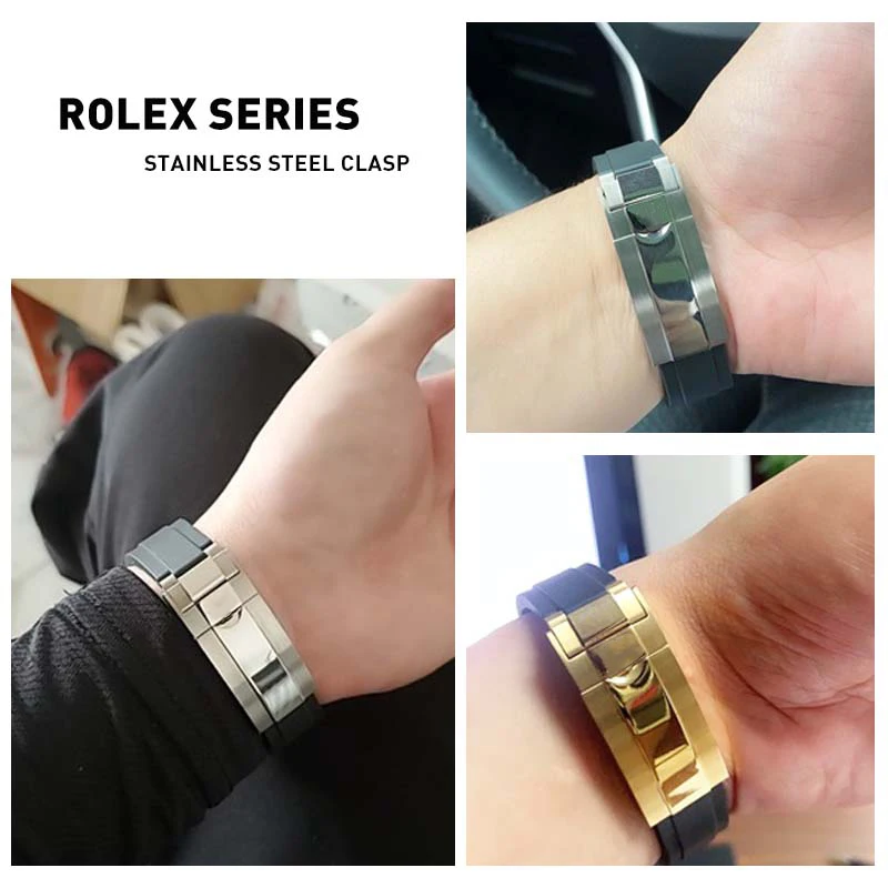 Для Rolex застежка DAYTONA SUBMARINER GMT яхта-Master для часов из нержавеющей стали раскладная