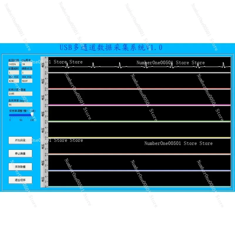 Карта сбора данных Mini USB карта сигнала labview Программа 4 AD 2 DI DO