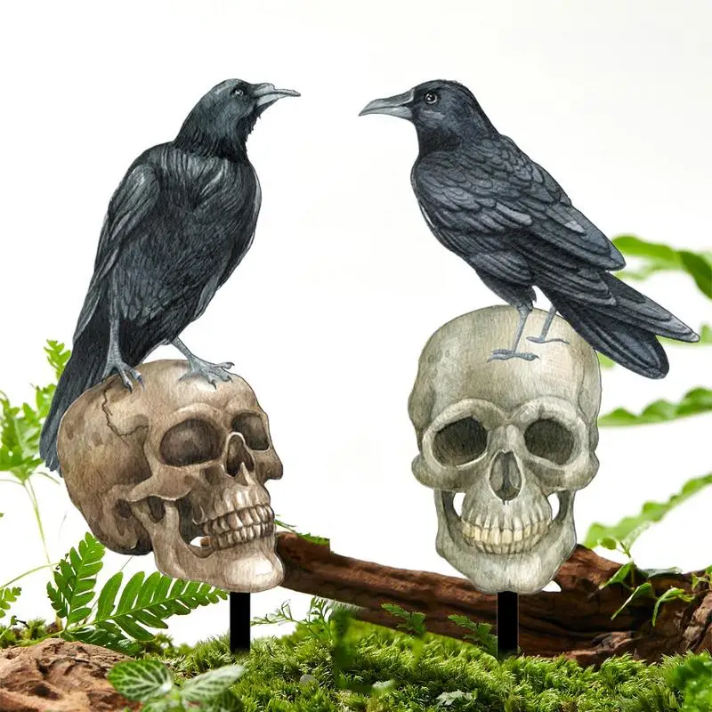 

Skeleton Stakes Acrylic Decoration For Garden Waterproof Skull Garden Patio Lawn Yard Stake Outdoor Garden Decoration For Lawn