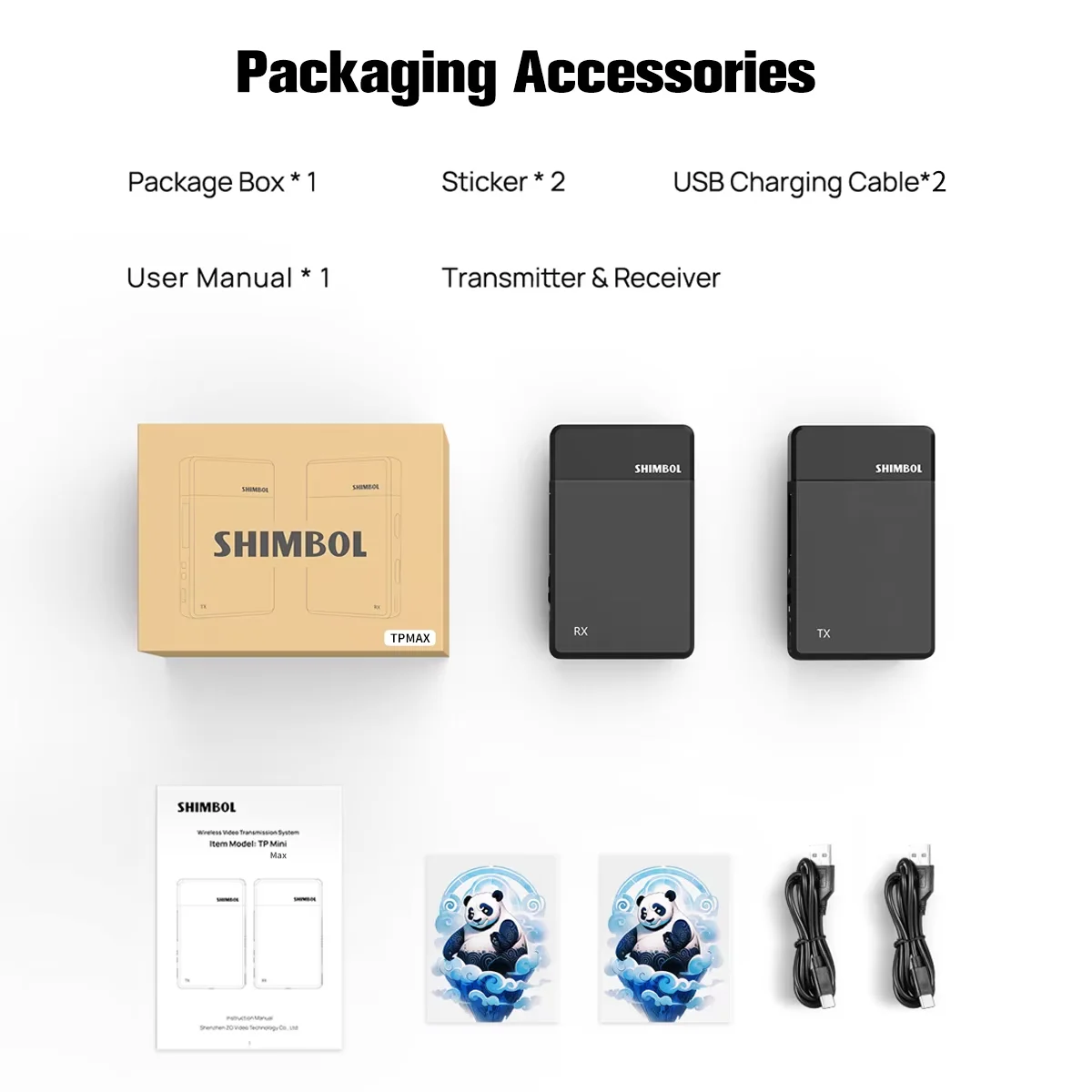 SHIMBOL TP Max 1080P Беспроводная передача видео Макс. 350 м Двойной HDMI-совместимый порт