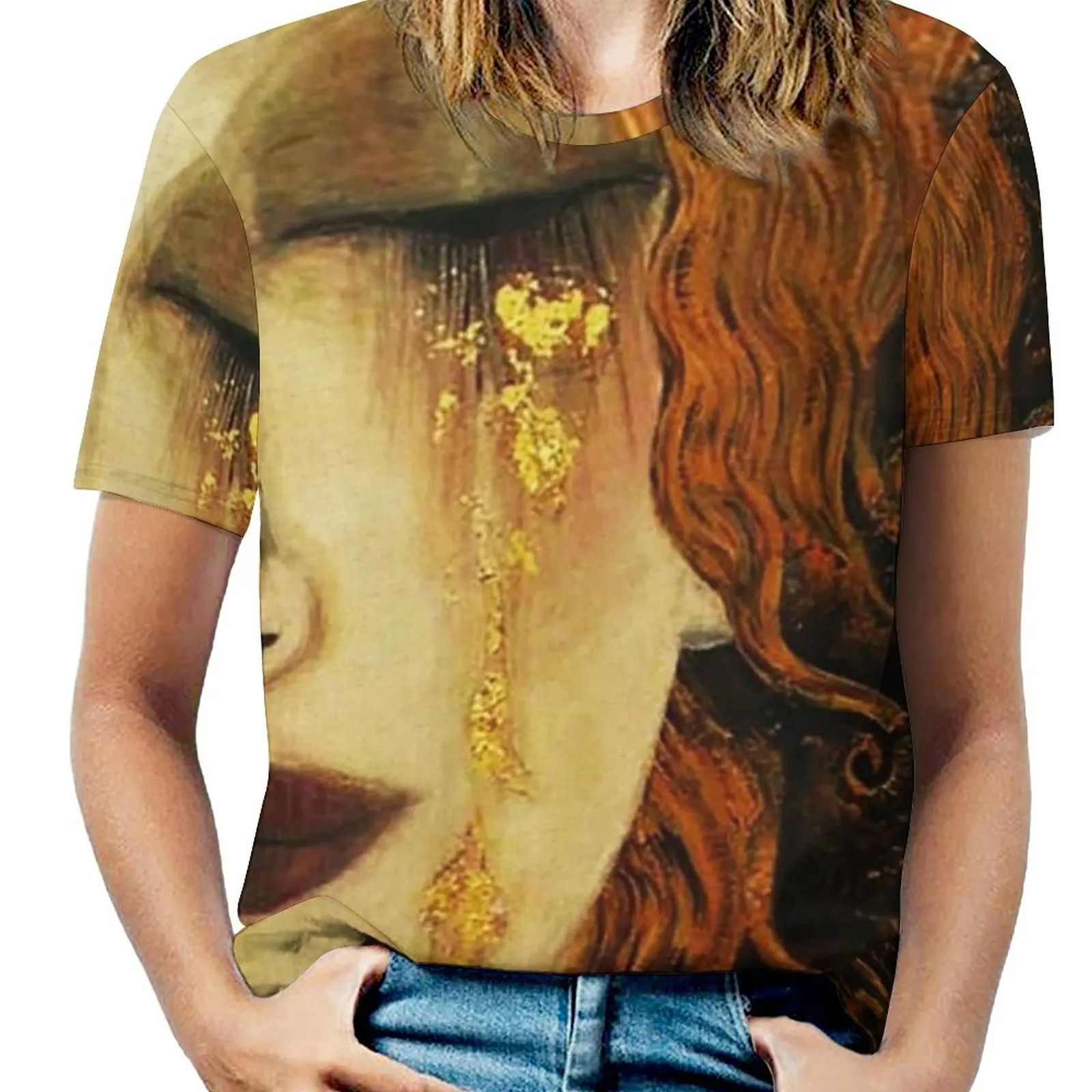 

Женская футболка с коротким рукавом и круглым вырезом, в стиле Харадзюку