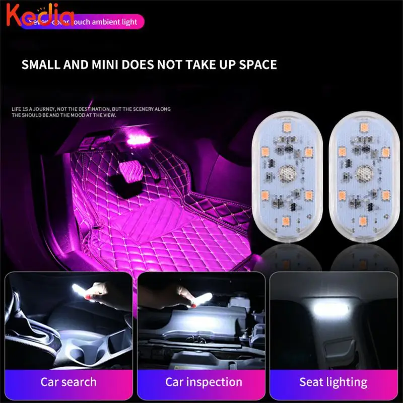

Mini Car Door Roof Light 5v Portable Car Accessories Universal Led Usb Led Night Light Touch Light Car Light Decorative Lamp