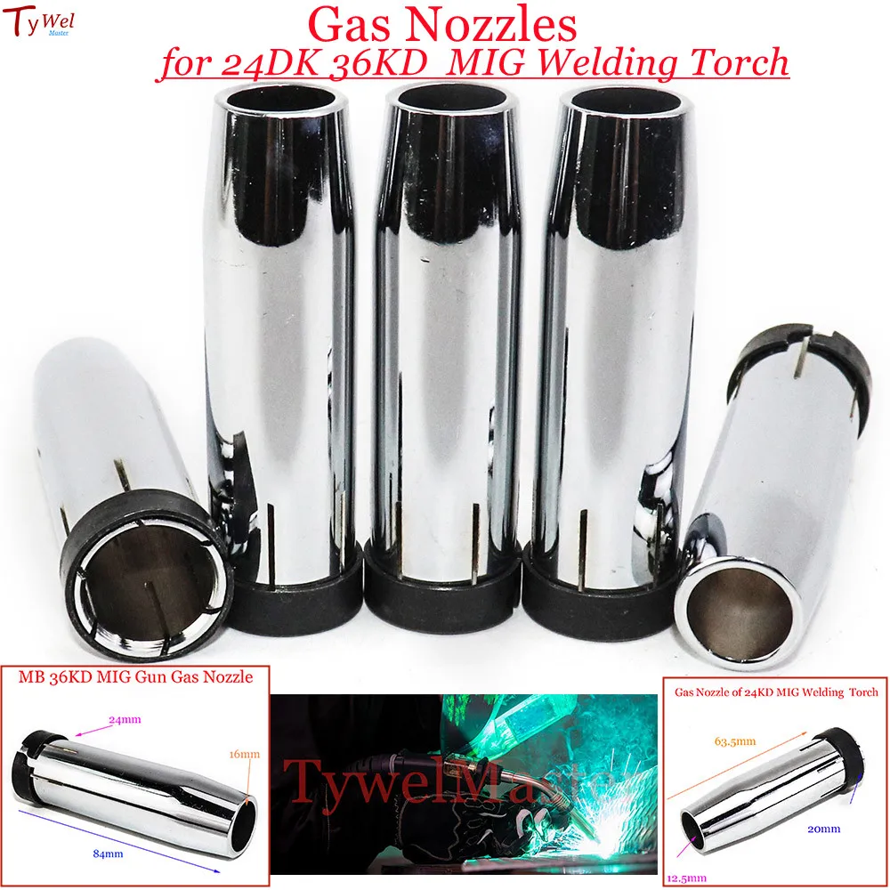 Gas Nozzle for EU Style 24KD 36KD 15AK 14AK MIG Welding Torch MAG Welder