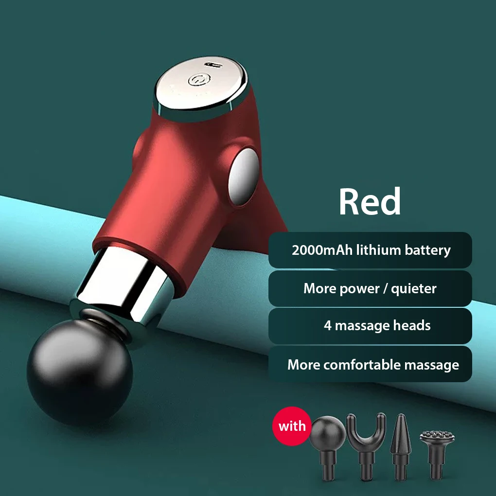 

Mini Electric Fascia Massager USB Rechargeable Portable Deep Tissue Muscle Massaging Fitness Travel Body Arm Massager