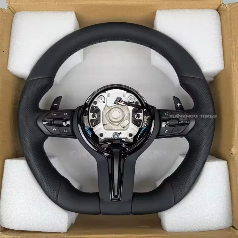 Фото Индивидуальный руль из микрофибровой кожи для BMW F30 M Sport F01 F10 F30 X2 X3 X4 X5 X6 3 серии, аксессуары для руля. №2