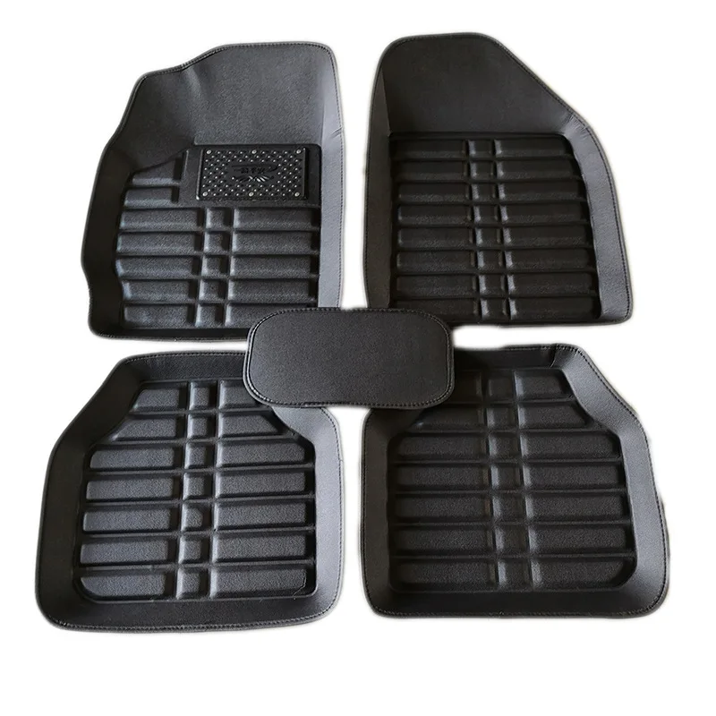 

New Trend Leather Car Floor Mat For JAGUAR E/F-Pace XE XF XFR XJ6 XJ8 XJL XK XK8 XKR S/X-Type Super V8 I-pace Dustproof