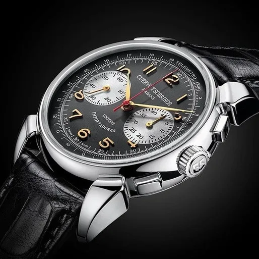 

New kurvo Cys series watch men's waterproof belt business leisure quartz men's two eye six needle multifunctional quartz watch