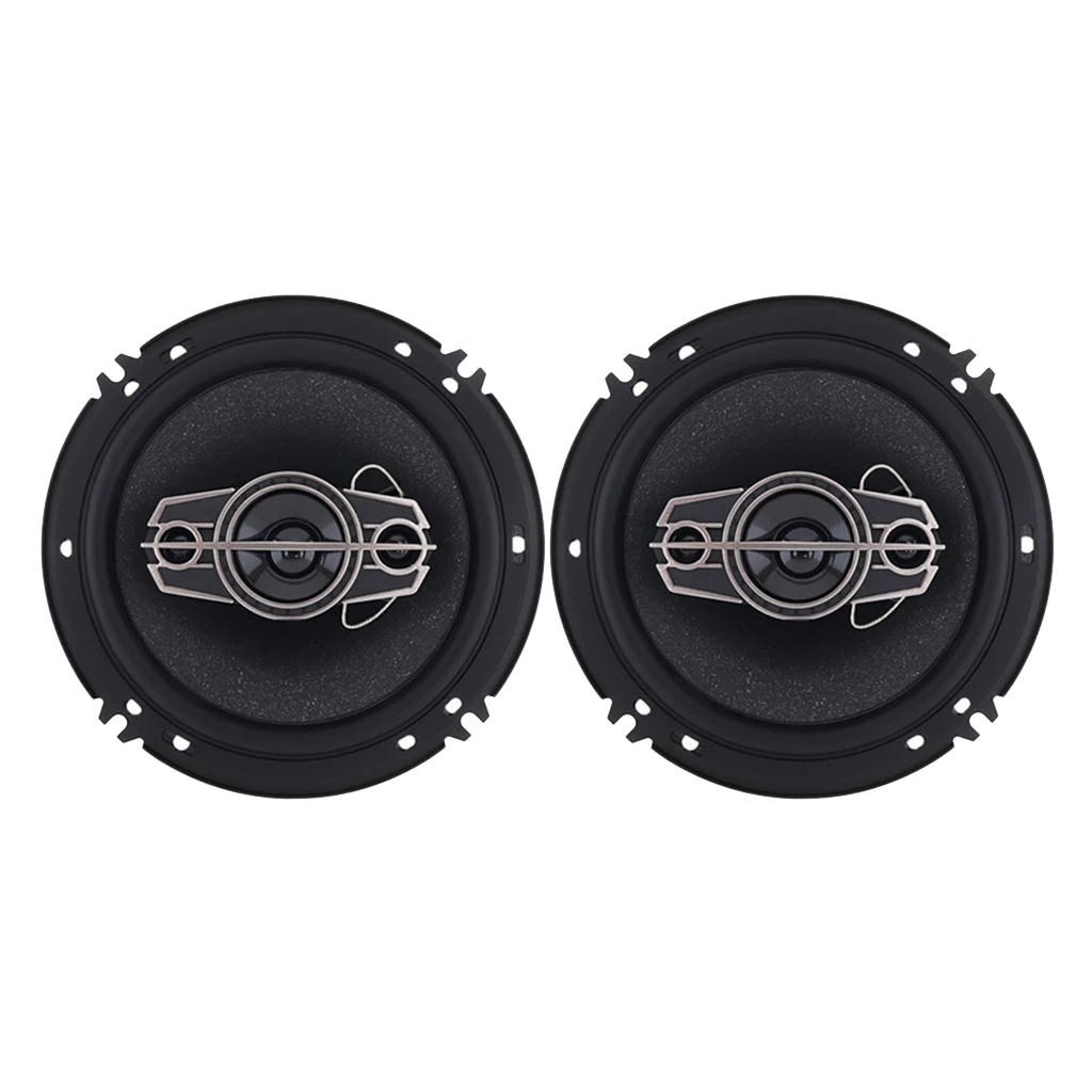 

2pcs 6-1/2' 4 Way Car Coaxial Audio Speaker Loudspeaker Black