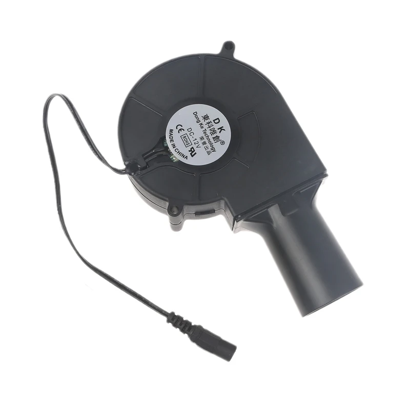 

BBQ Fan Blower 97x95x33mm 12V 2A Large Air Powered Fan with 26cm Cable for Camping Picnic Trip BBQ