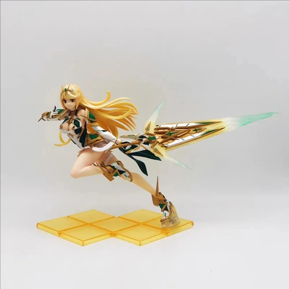 Фото 21 см Xenoblade Chronicles 2 Pyra и Mythra, фигурка девушки, модель, статуя, коллекция для мальчиков, украшение для рабочего стола, орнамент, игрушки, подарки №3