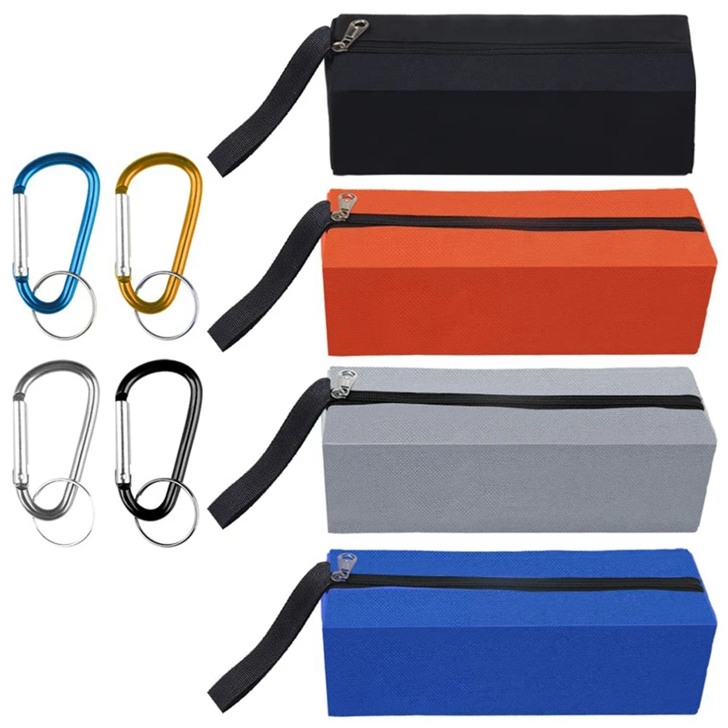 

Zippered Tool Pouch Bags Set Of 4,Waterproof Tool Bags Heavy Duty Tool Organiser Storage With Carabiner For Home Outdoor
